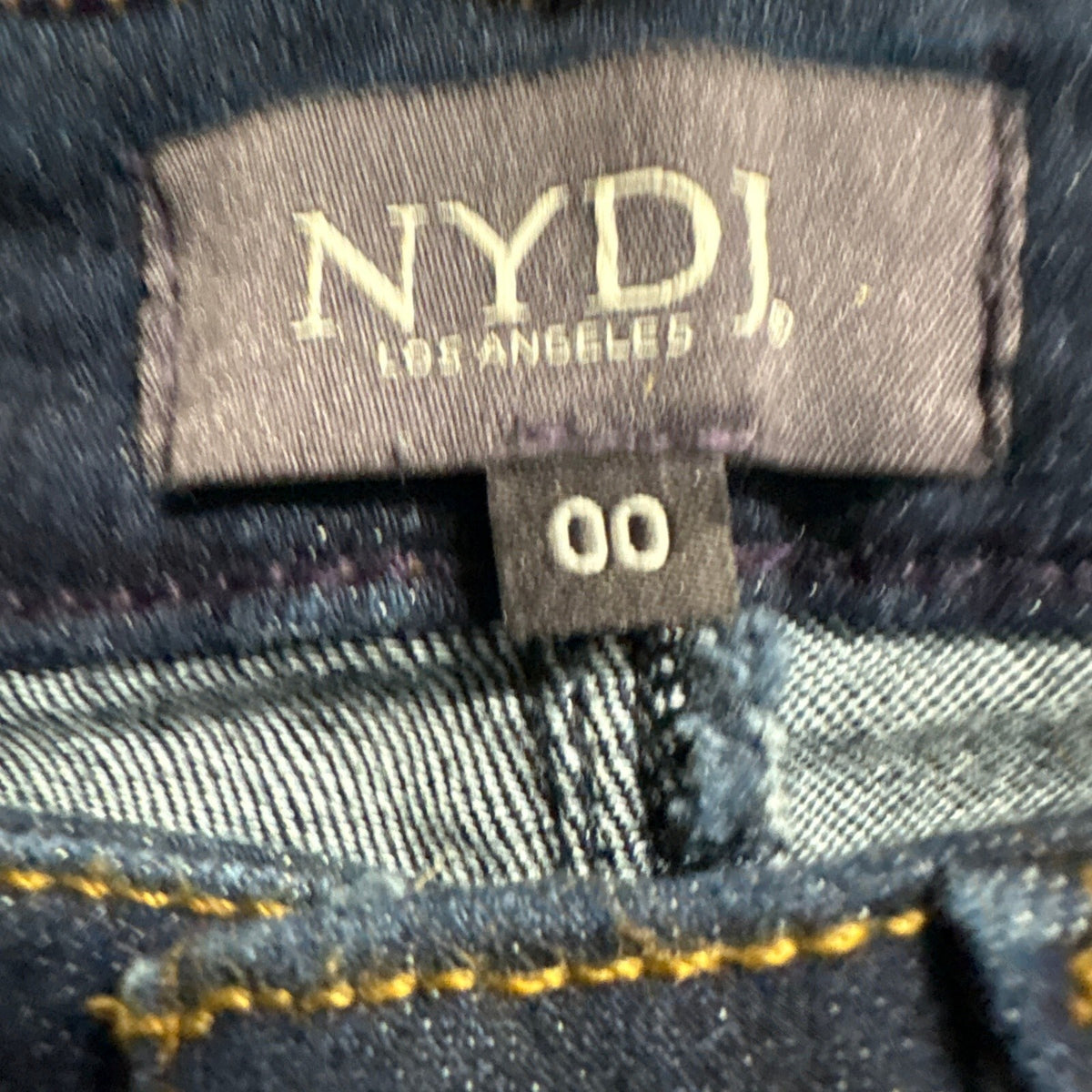 NYDJ Dylan Skinny Ankle Jeans Womens 00 Dark Wash Blue Denim Lift Tuck