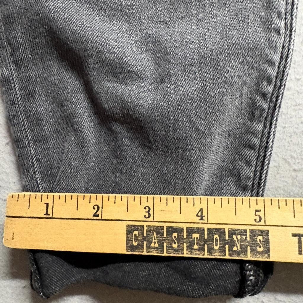 American Eagle Mom Jean Womens 0 Short Gray Denim High Rise Stretch Jeans