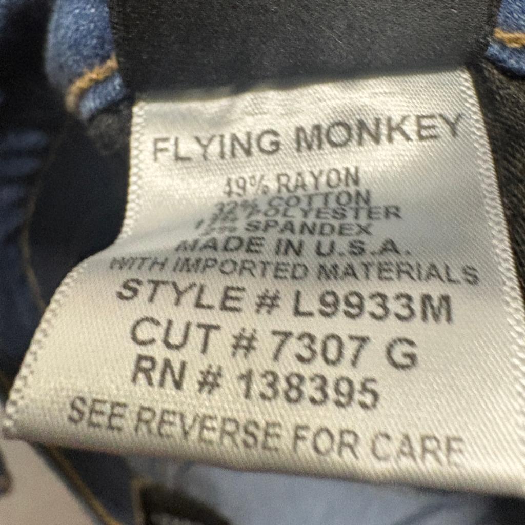 Flying Monkey Skinny Jeans Womens Size 25 Blue Denim Medium Wash Stretch L9933M