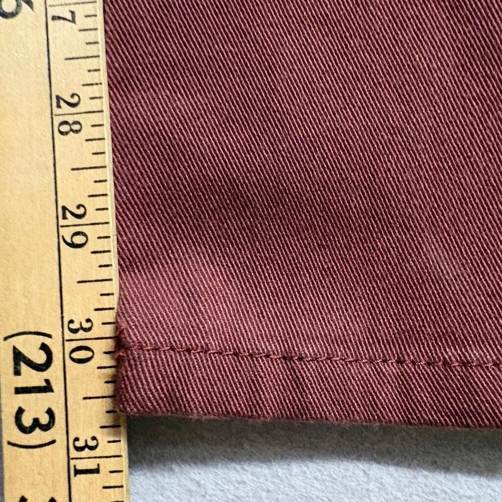 Gloria Vanderbilt Amanda Classic High Rise Tapered Jeans Womens 16 Tall Red Wine
