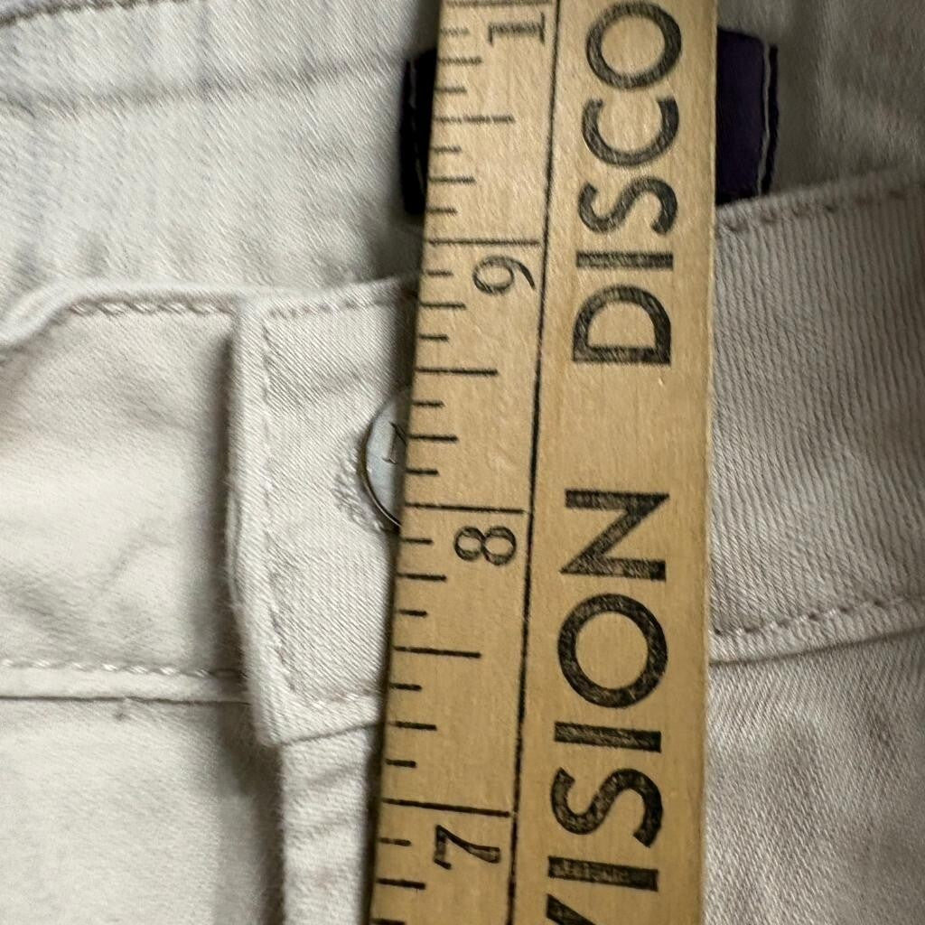 NYDJ Ankle Jeans Womens 4 Beige Tan Stretch Denim Slim Straight Pants