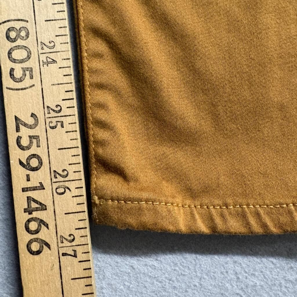 Madewell 9 High Rise Skinny Jeans Womens 32 Brown Mustard Cotton Blend Stretch