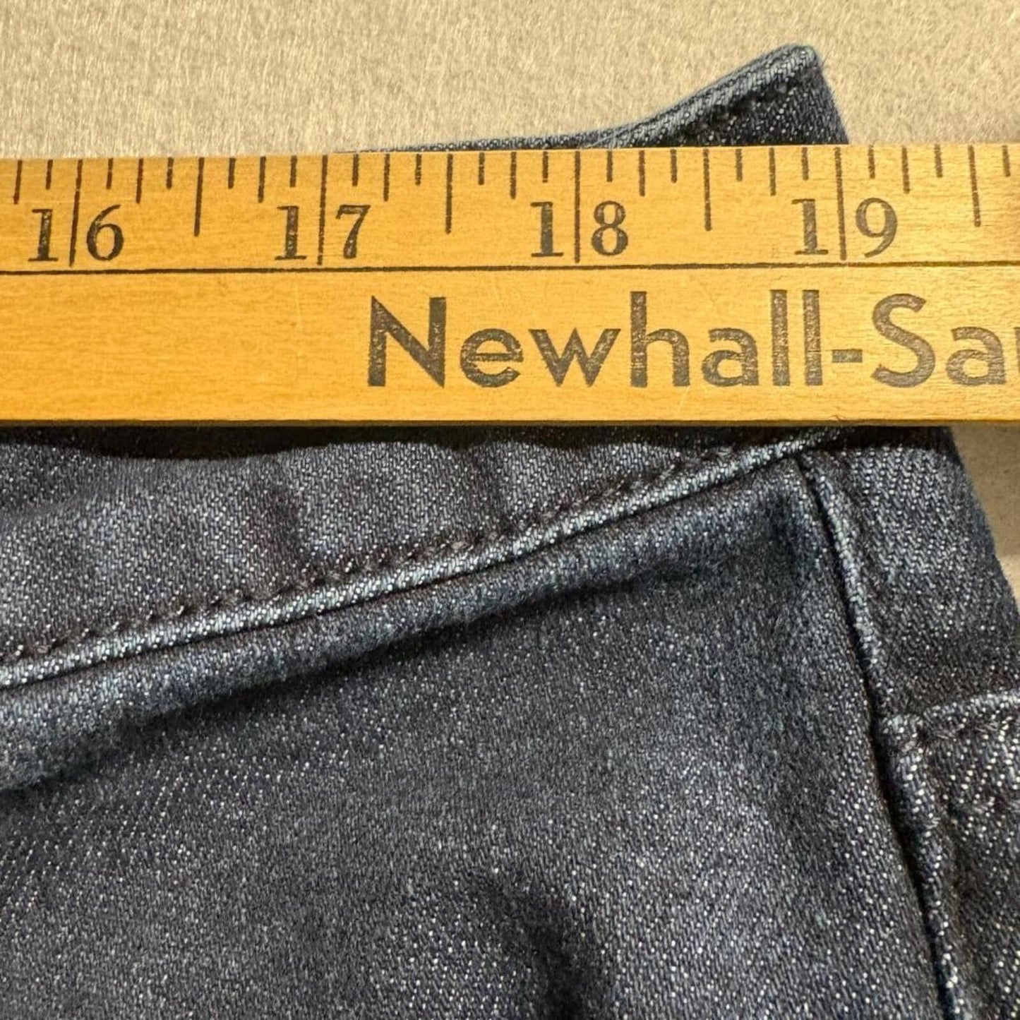 Terra & Sky Straight Leg Jeans Womens 16W Dark Wash Blue Stretch Denim