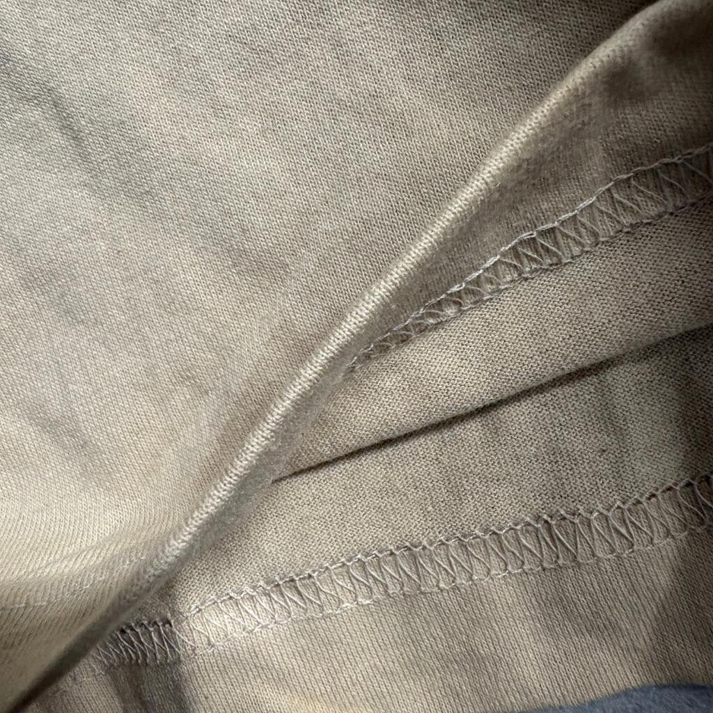 John Matthew Vintage Mens XL Beige Cotton Blend Knit Lounge Shorts Made in USA