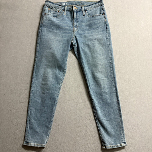 J.Crew Toothpick Skinny Jeans Womens Size 31 Re-Imagined Blue Denim Stretch