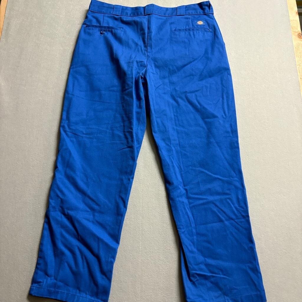 Dickies 874 Original Fit Work Pants Mens 40x32 Royal Blue Twill Chino