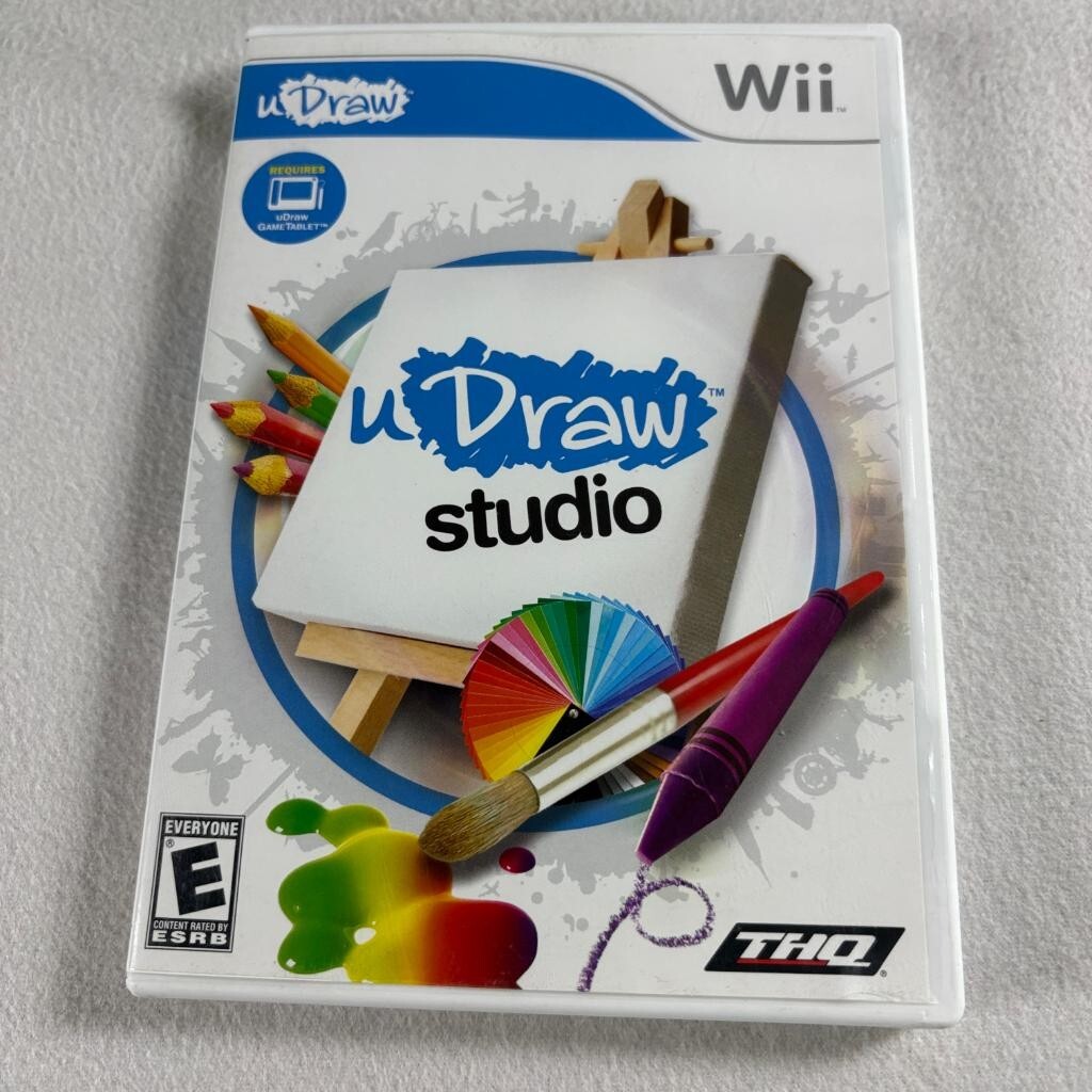 uDraw Studio Nintendo Wii Game Complete CIB with Manual THQ