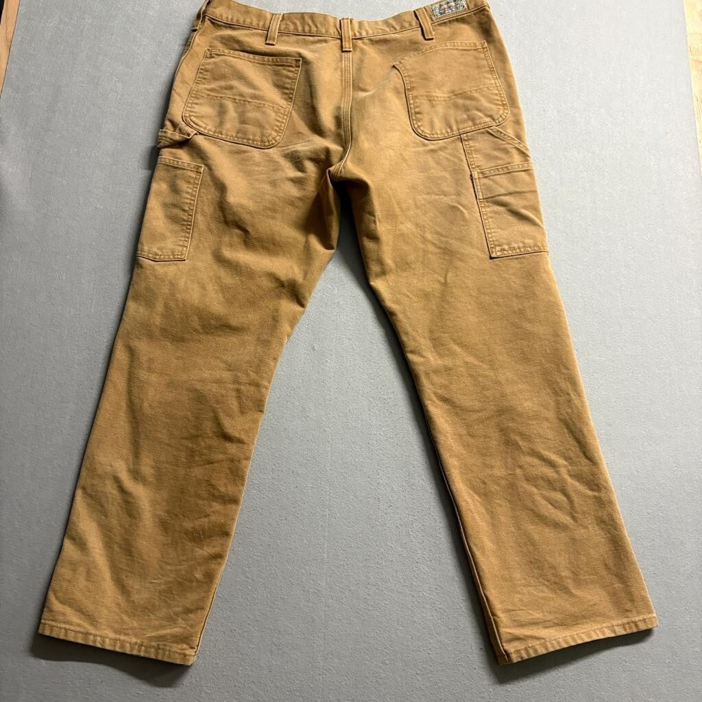Vintage Carhartt Double Knee Pants Mens 36x28 Brown Cotton Duck Canvas Workwear