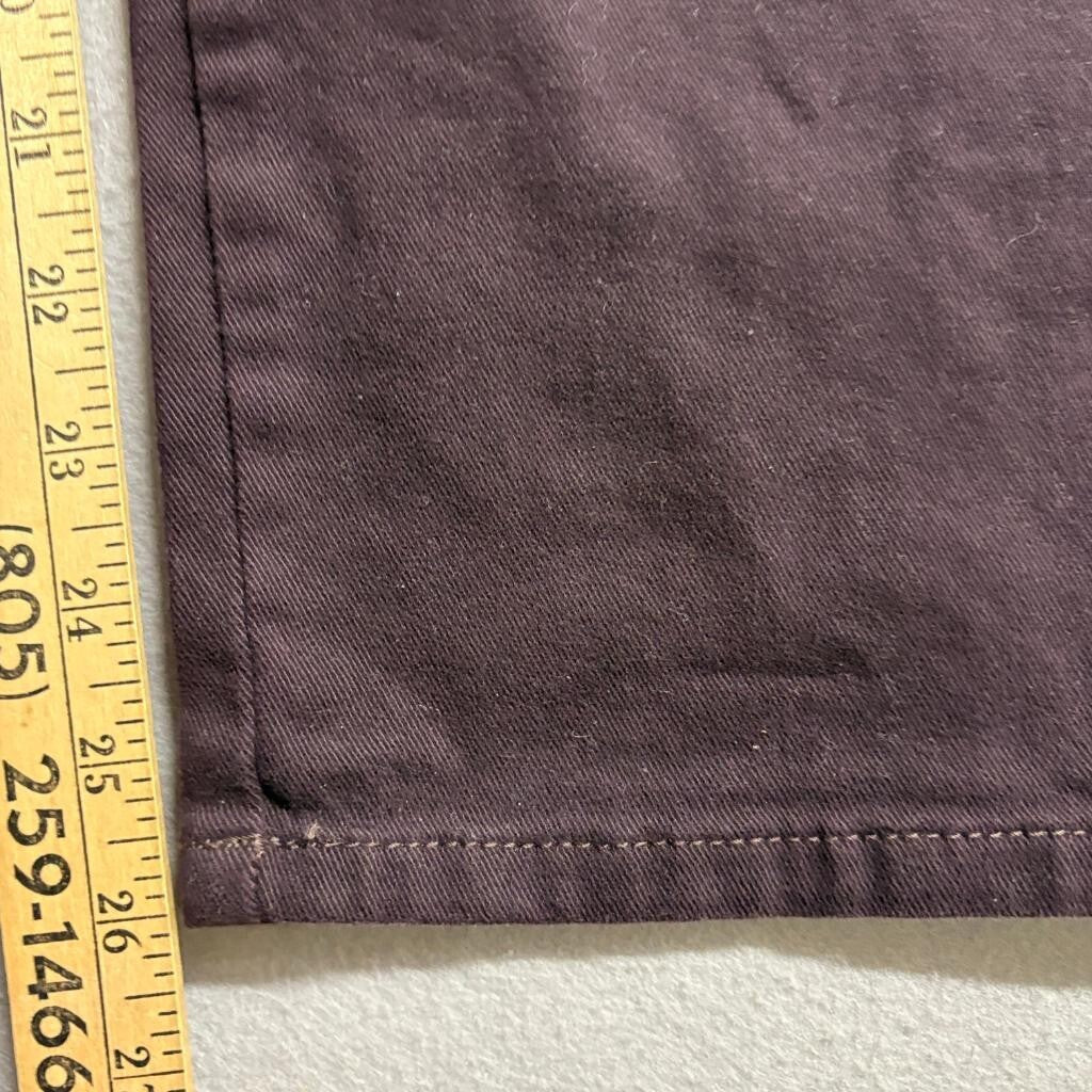 Gloria Vanderbilt Amanda Classic Tapered Pants Womens 14 Short Brown Stretch