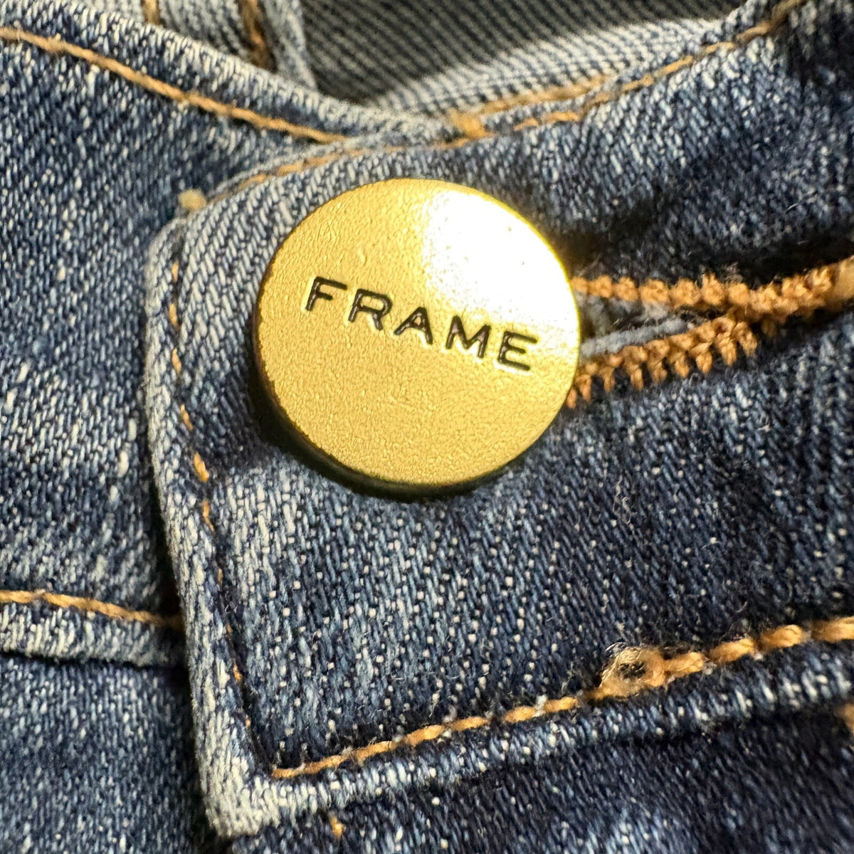 FRAME Le Skinny de Jeanne Jeans Womens 26 Huntley Blue Denim Stretch Slim