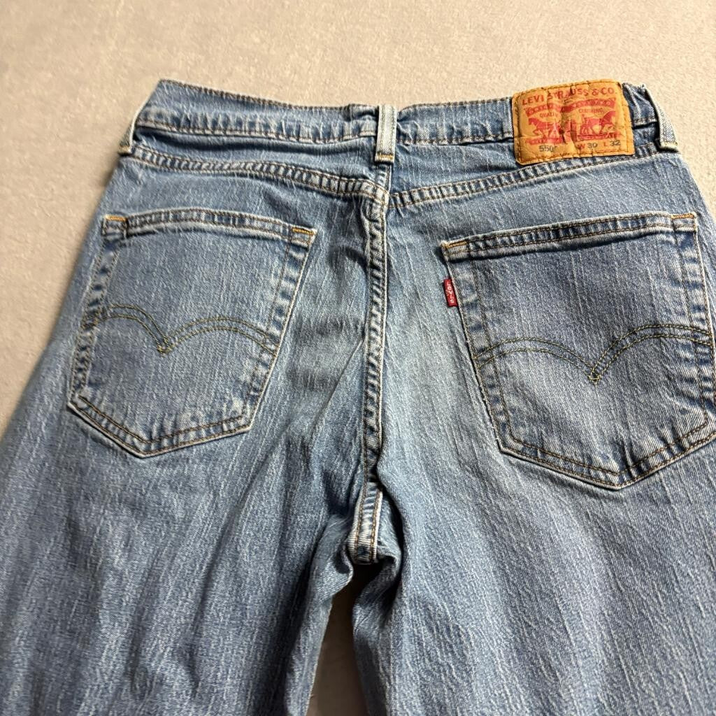 Levi's 550 Relaxed Fit Jeans Mens 30x32 Blue Denim Stretch Pants