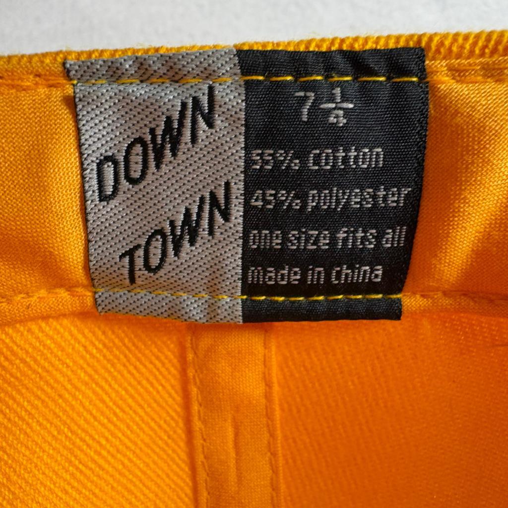 Los Angeles Lakers Yellow Fitted Hat 7 1/4 Down Town LA Purple Embroidered Cap