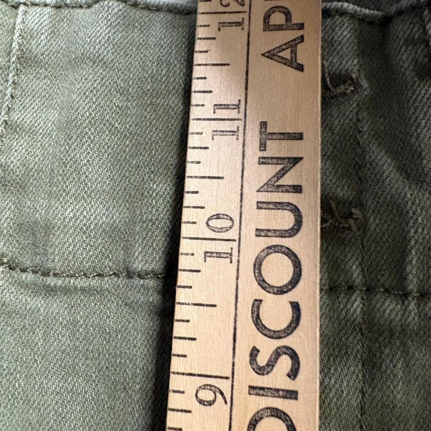 We The Free People Just Float On Flare Jeans Womens 29 Olive Green High Rise