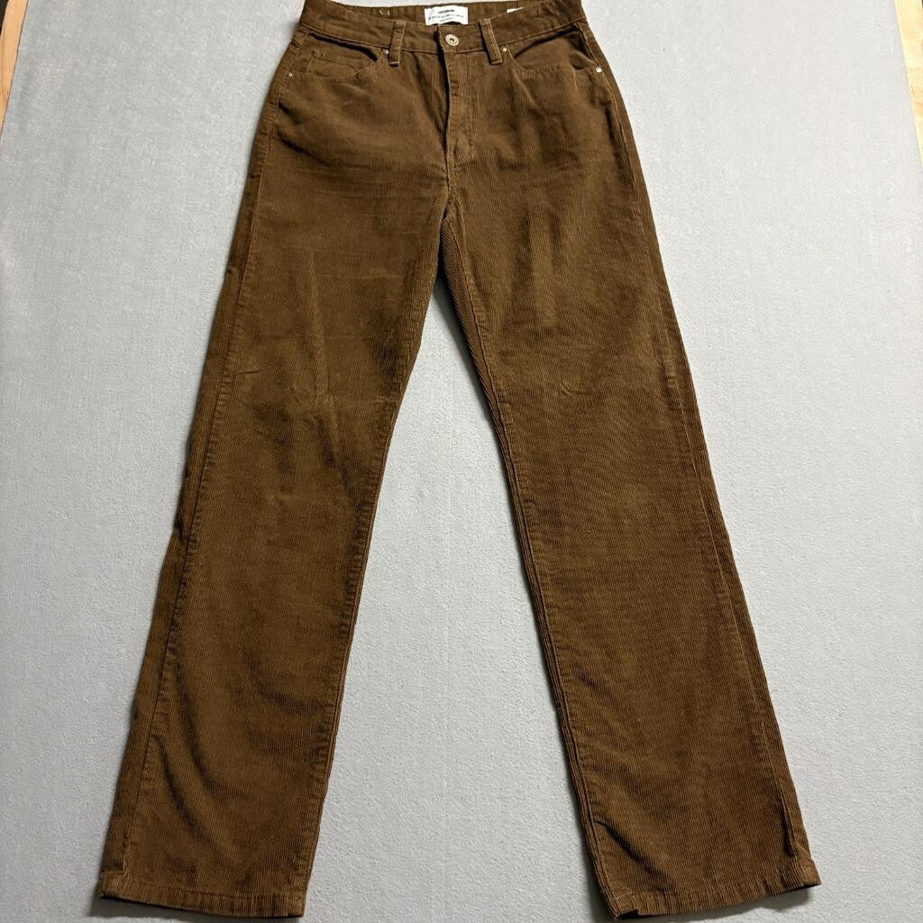 Cotton On Cord Straight Jean Womens Size 6 US Brown Corduroy High Rise Pants