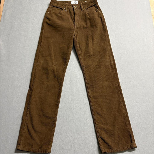 Cotton On Cord Straight Jean Womens Size 6 US Brown Corduroy High Rise Pants