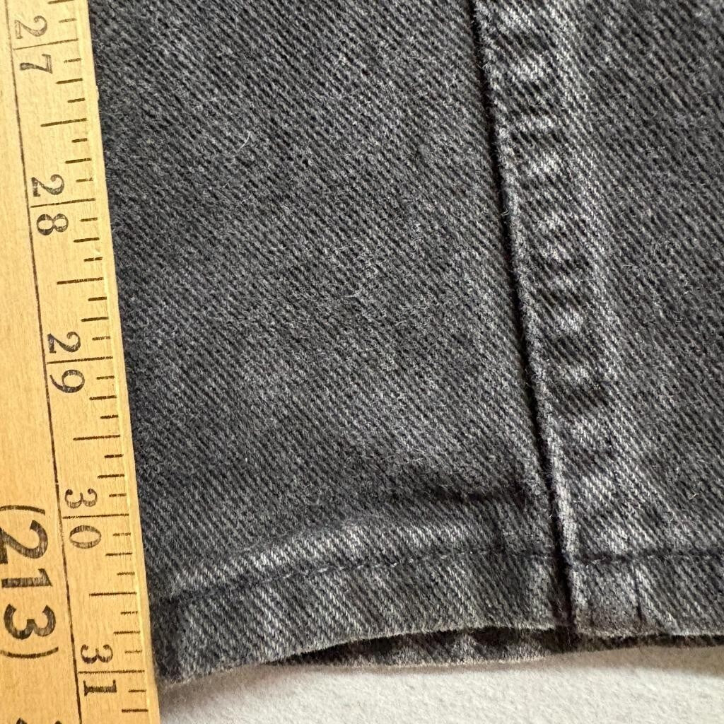 Calvin Klein Jeans Womens 12 Black Denim High Rise Straight Leg Vintage 90s
