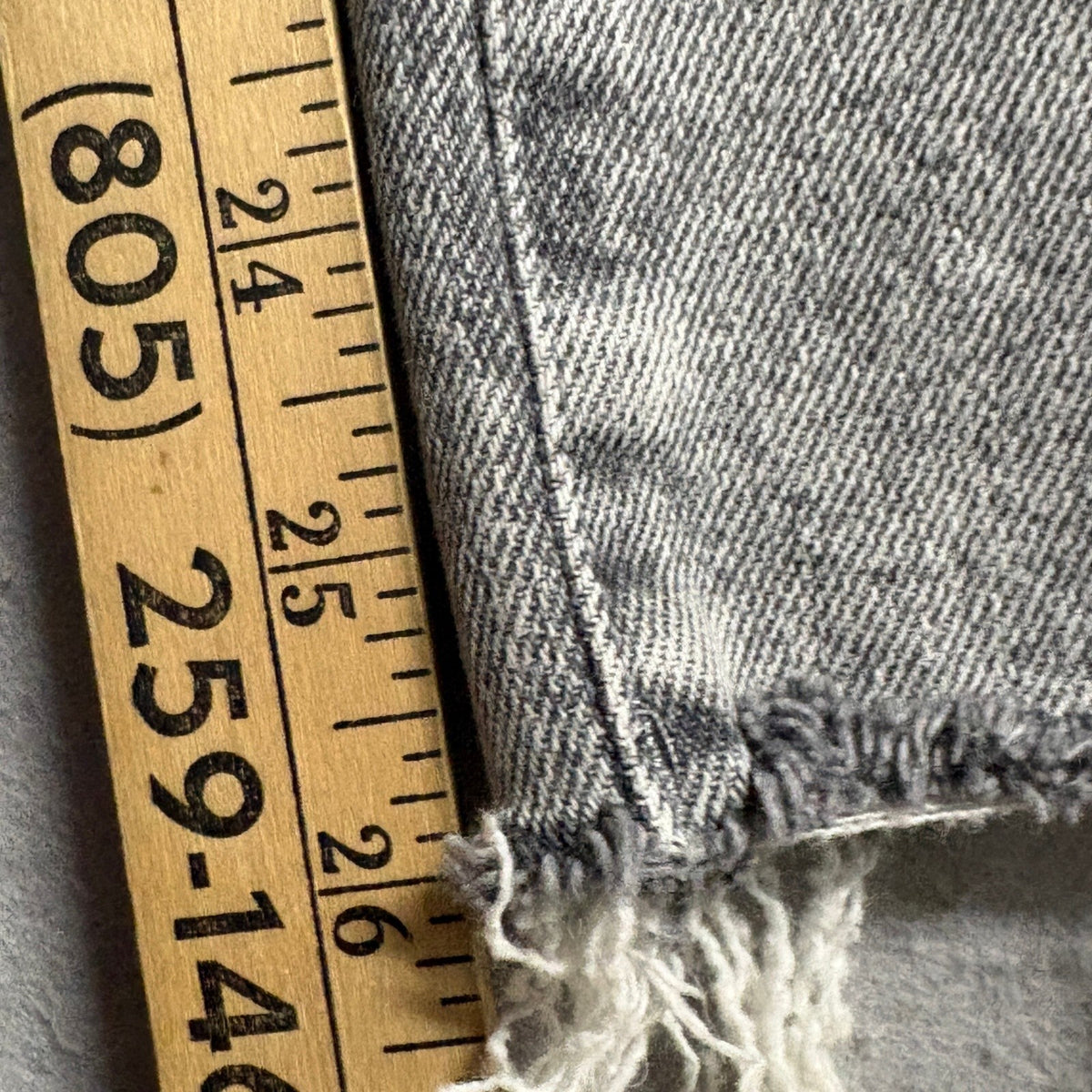 Kensie Jeans Womens Size 8 29 High Rise Slim Straight Frayed Raw Hem Grey Denim