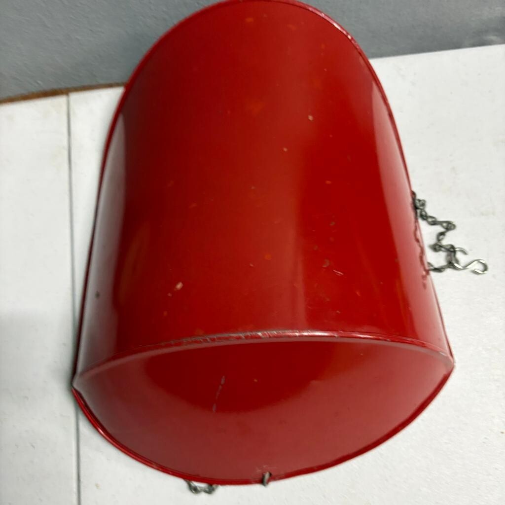 Vintage W B Scott Co Chicago 60 Lb Hanging Scale Red Metal Scoop Pan Pat 1912