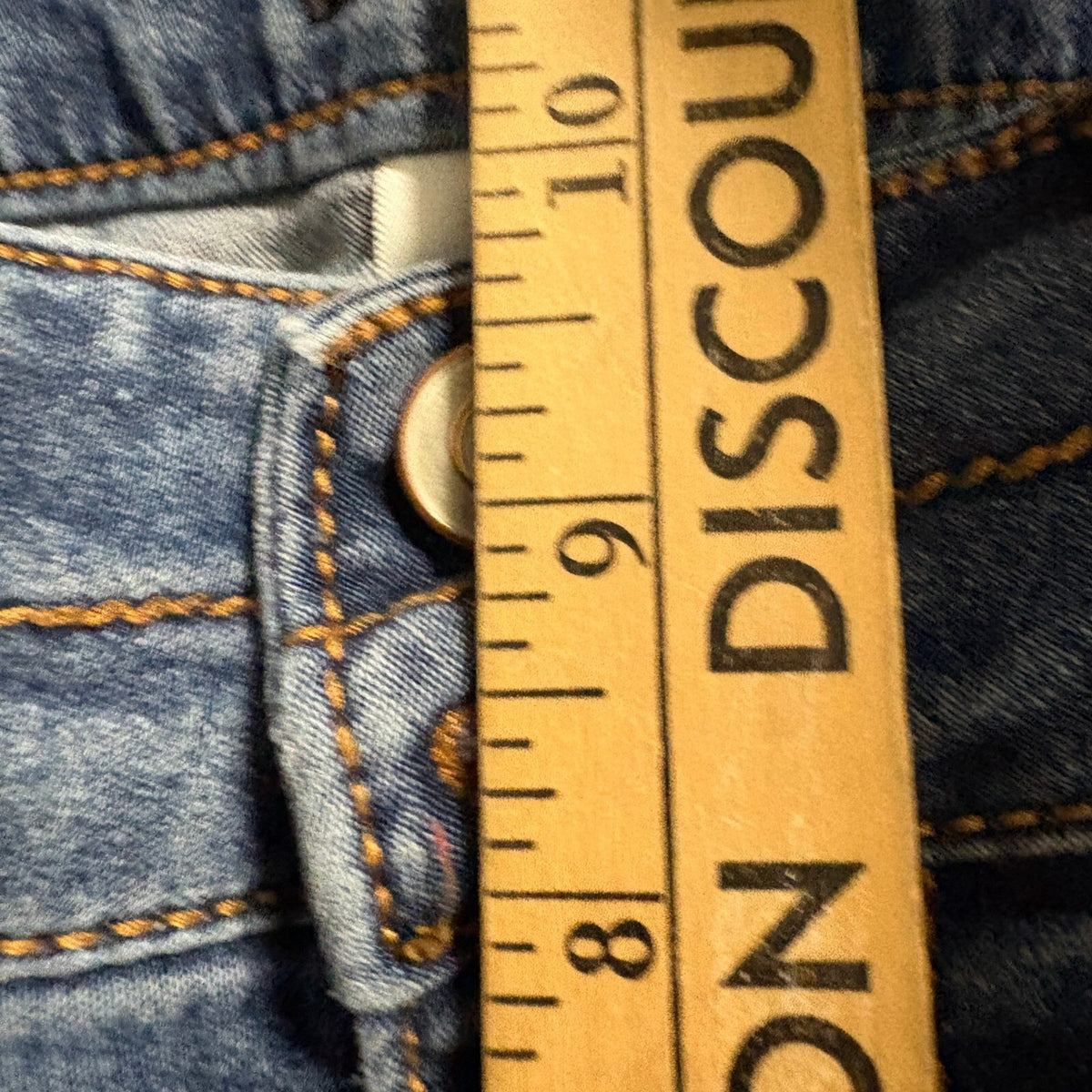 ATTENTION Womens Blue Medium Wash Bootcut Jeans Size 10 Flap Back Pockets