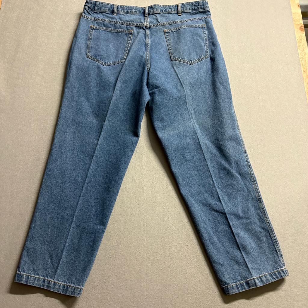 Scandia Woods Adjust-A-Band Jeans Mens 38M Blue Denim Expandable Waist Cotton