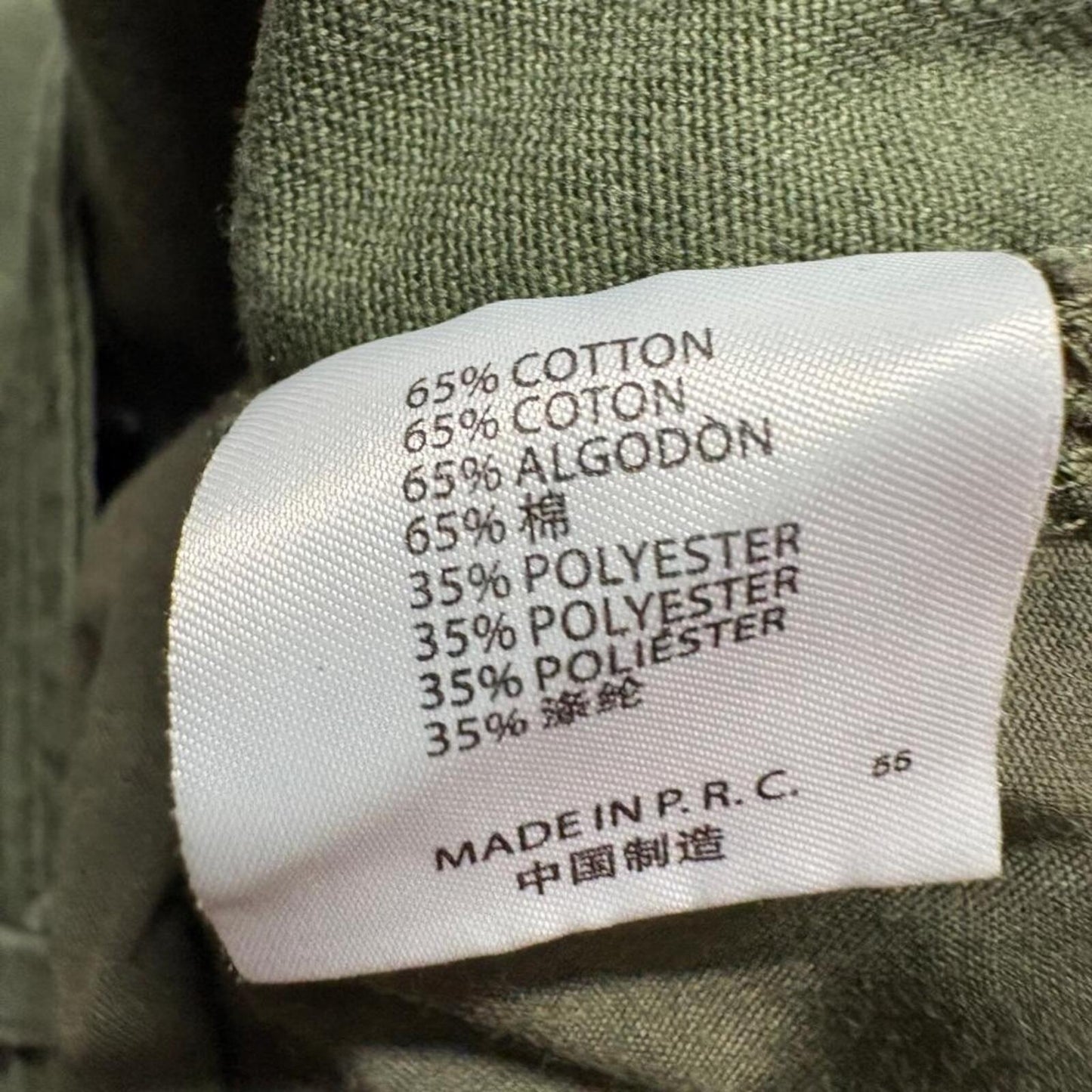 Brandy Melville Cargo Pants Womens Small Green Cotton Blend Utility Y2K Low Rise