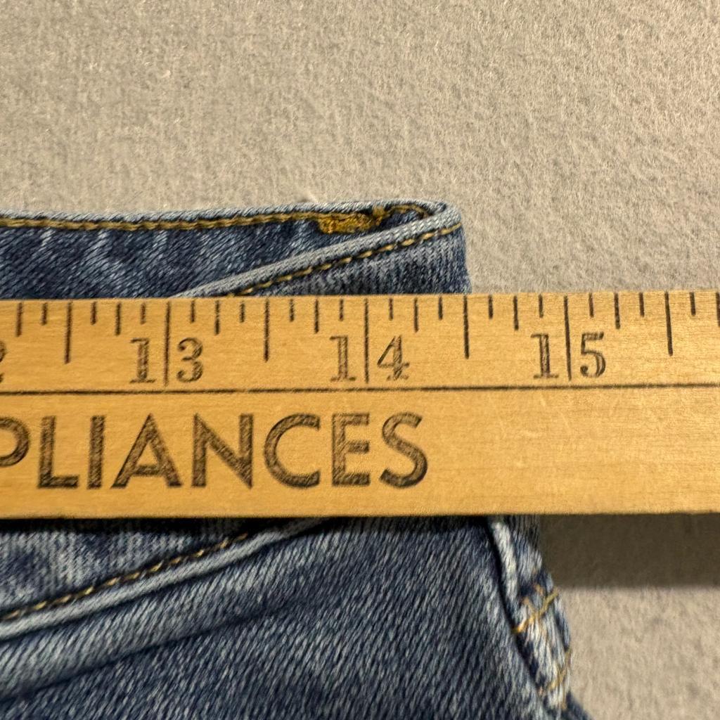 Free People Crop Flare Jeans Womens Size 28 Blue Denim Distressed Raw Hem