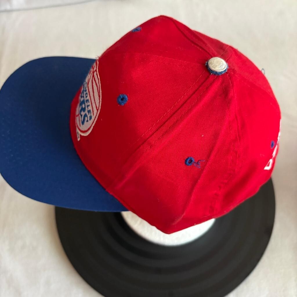 Vintage Los Angeles Clippers Snapback Hat Red Blue Competition NBA Cap