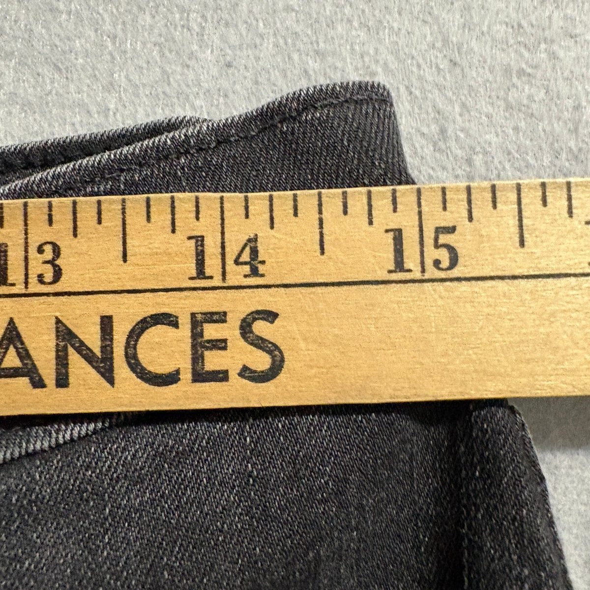 Lands End Womens Black Denim Straight Leg Stretch Jeans Size 10 30 Waist 25