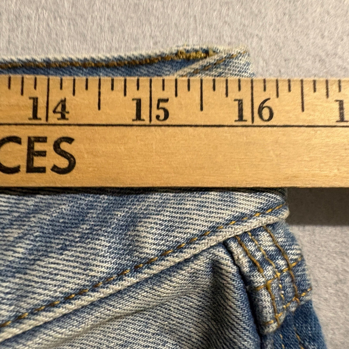 Rank 45 Mens Jeans Size 30x32 Blue Denim Straight Leg Stretch Made in Egypt