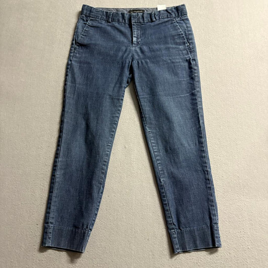 Banana Republic Hampton Jeans Womens 0P Blue Denim Stretch Cropped Petite