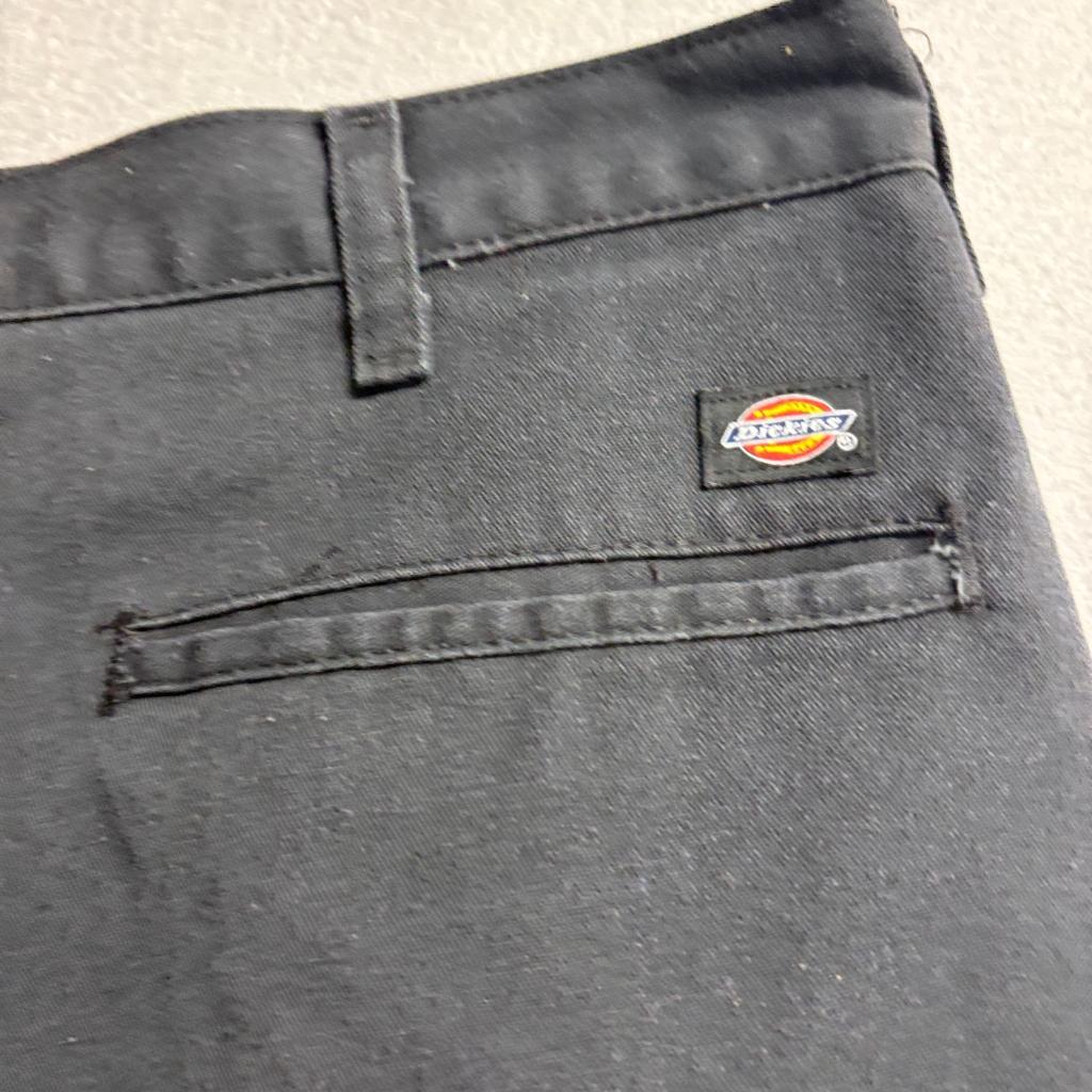 Dickies Flexible & Durable Chino Shorts Mens 36 Black Flat Front Utility Work