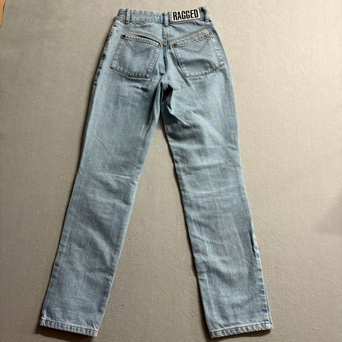 The Ragged Priest Jeans Womens 24 Light Wash Denim High Rise Straight Leg