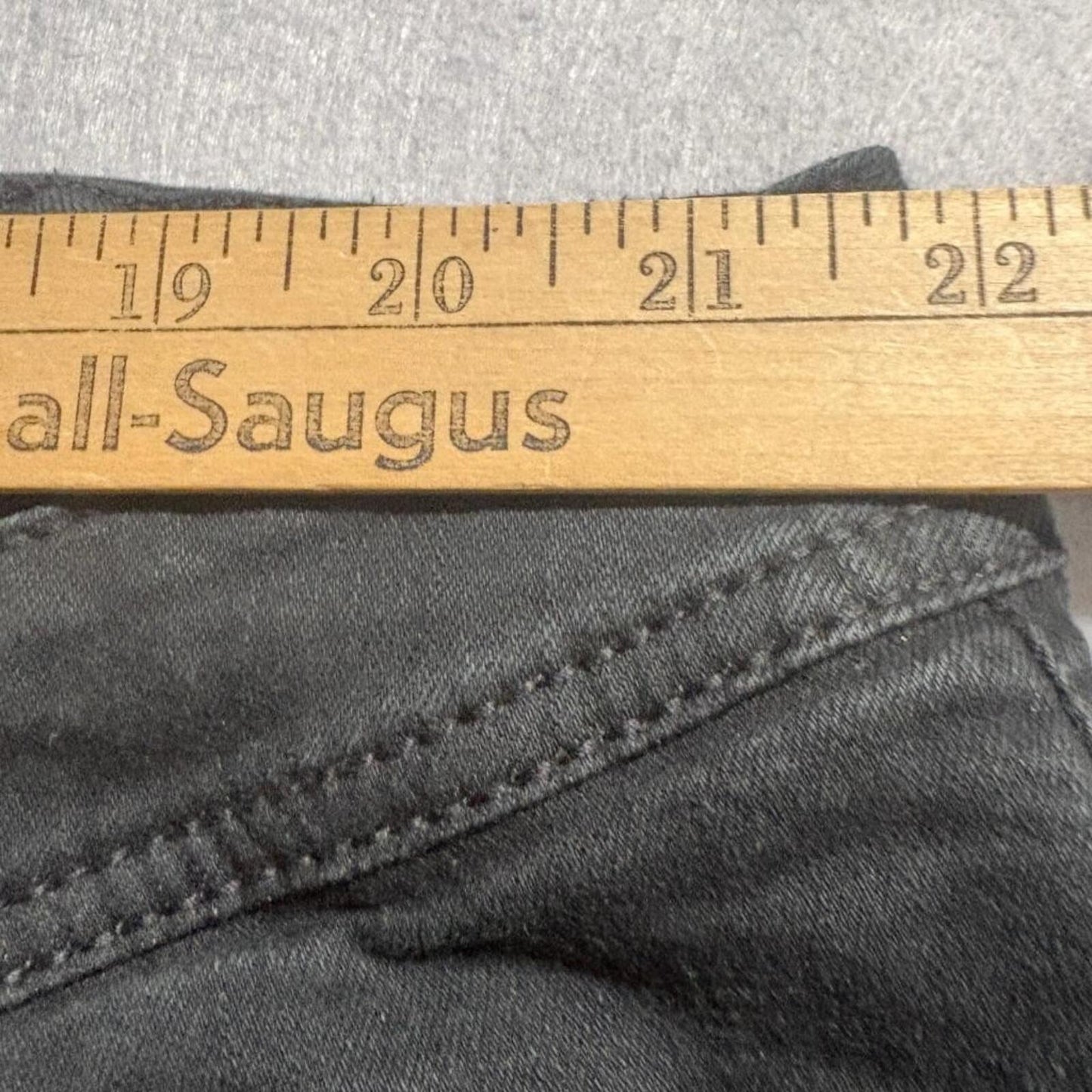 INC International Concepts Bootcut Jeans Womens 24W Black Denim Slim Tech Fit
