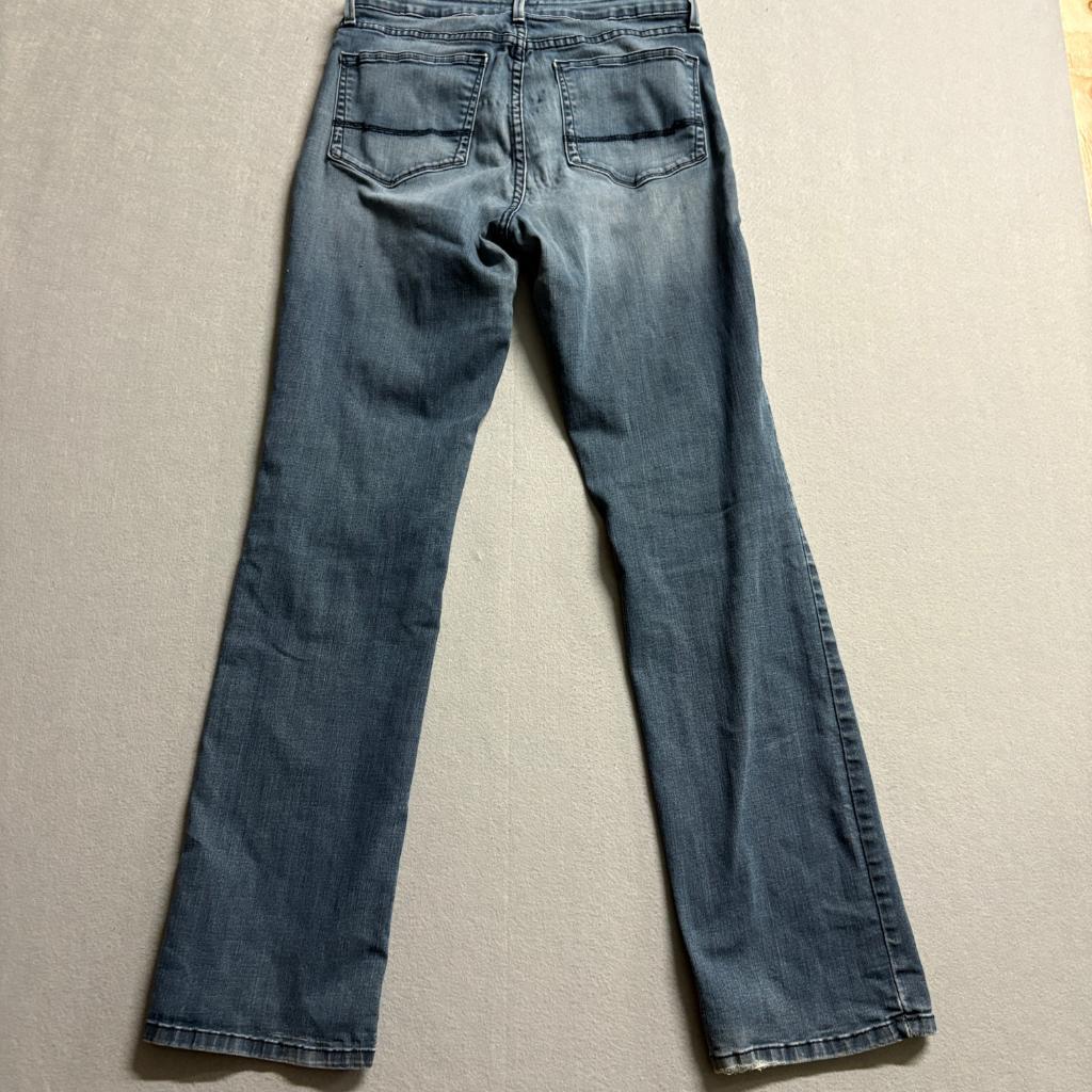NYDJ Not Your Daughters Jeans Womens 8 Blue Denim Straight Leg Stretch Pants