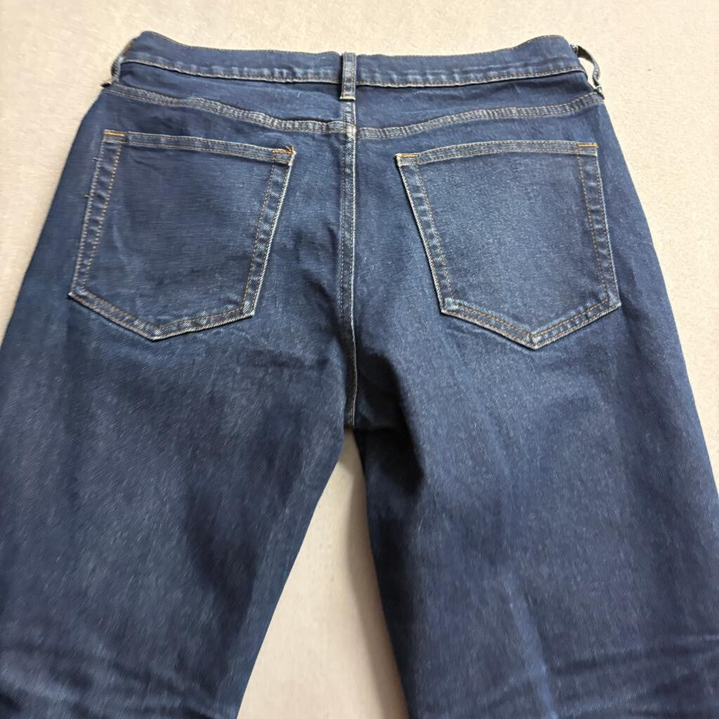 Fashion Nova Men Koi Fish Embroidered Jeans Size 32 Dark Wash Japanese Wave