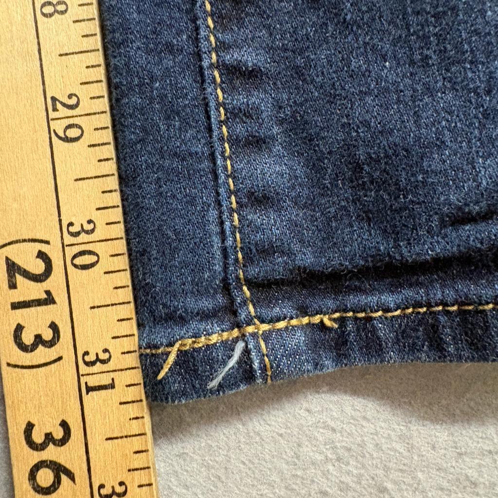 Mossimo Premium Denim Curvy Bootcut Jeans Womens 8R Dark Wash Stretch Blue