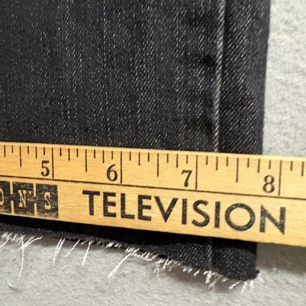 Gloria Vanderbilt Amanda Jeans Womens 10 Long Black Denim High Rise Raw Hem