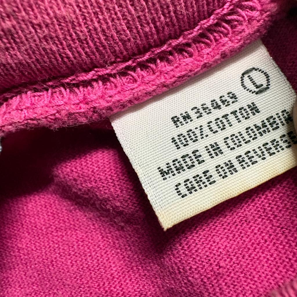 Vintage Key Elements Blank T-Shirt Mens Large Magenta Pink Single Stitch Cotton