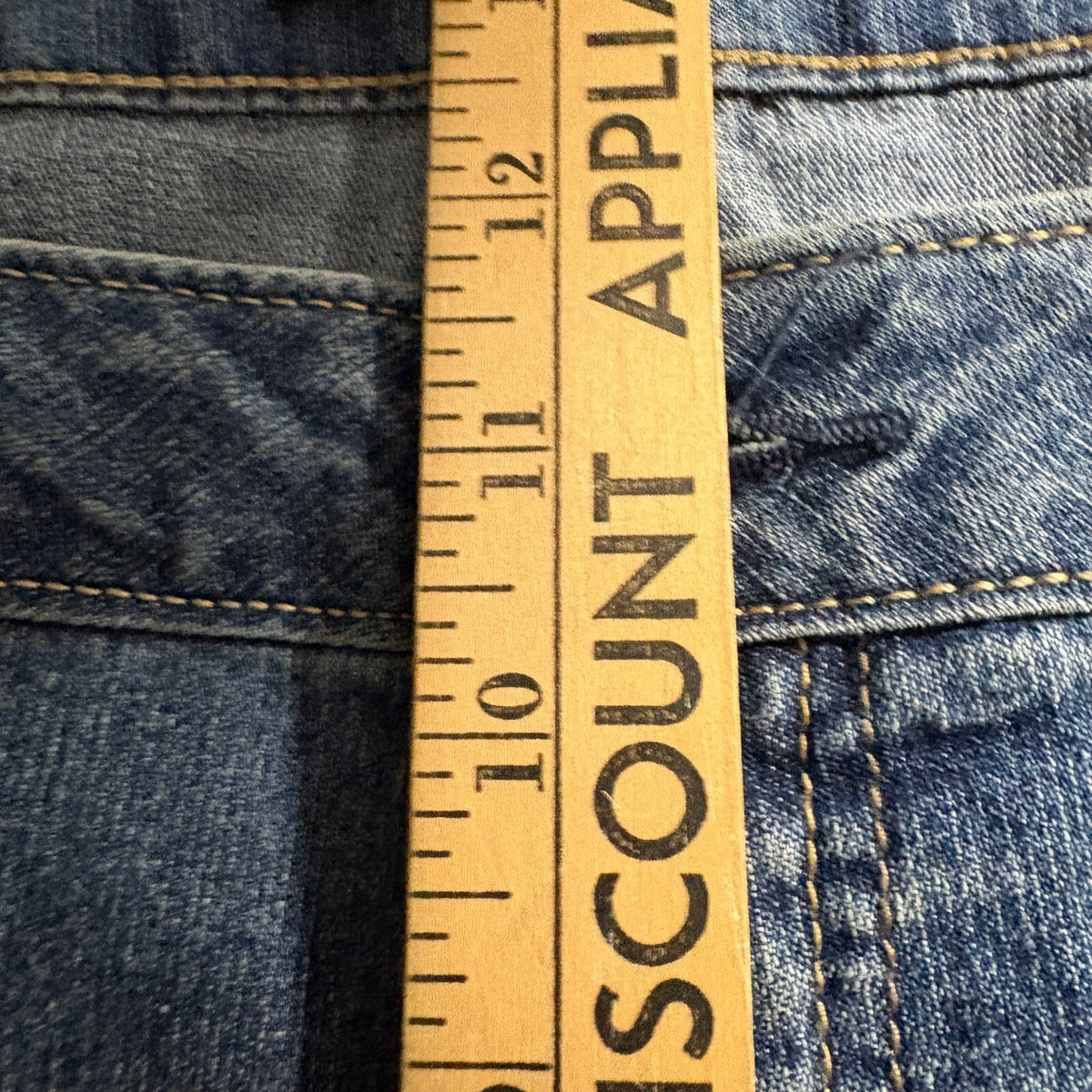 AG Denim Women 22W Flare Jeans Distressed Blue Stretch Medium Wash Bootcut