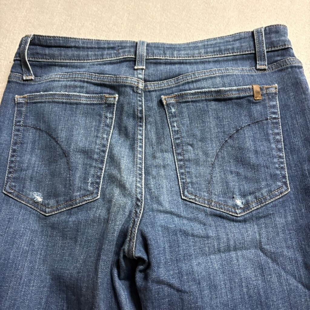 Joe's Jeans Womens High Rise Skinny Ankle Distressed Blue Denim Jeans Size 30