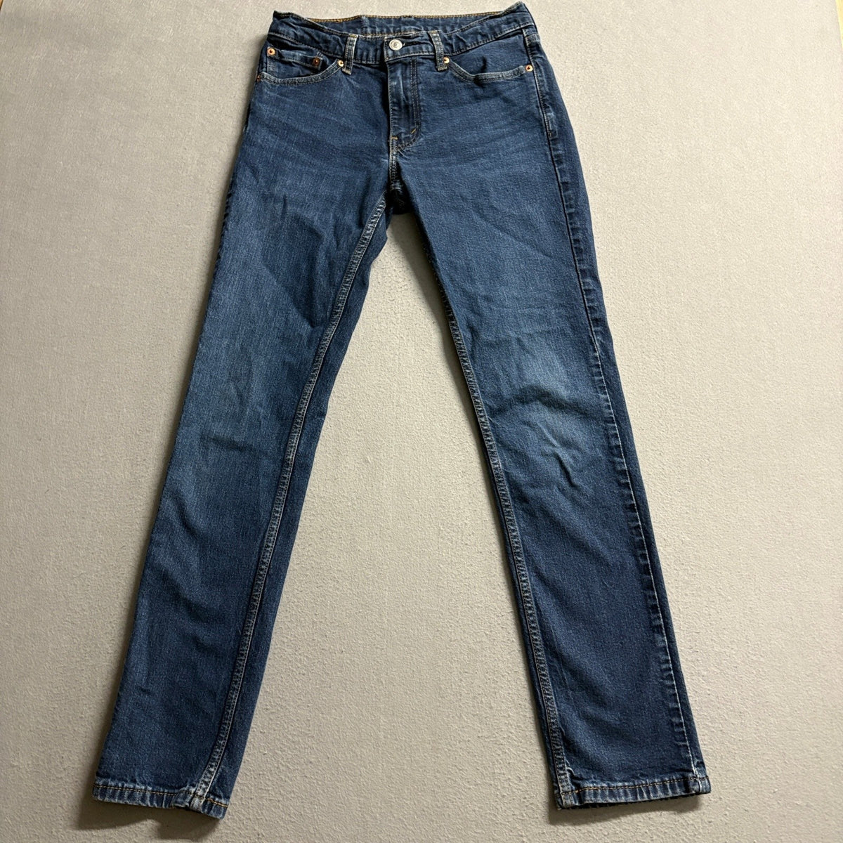 Levis 511 Slim Fit Jeans Mens W29 L32 Dark Blue Denim Straight Leg Pants