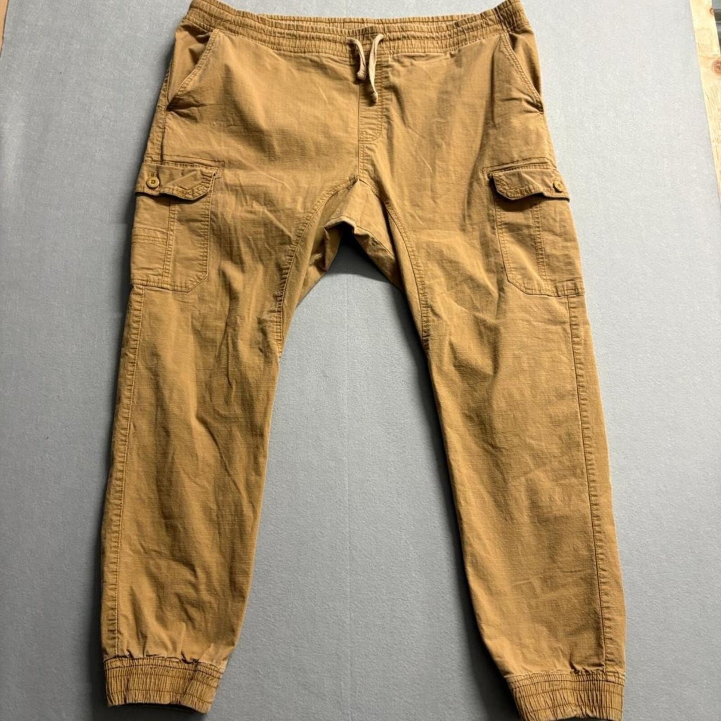 Southpole Flex Jogger Pants Mens 5XB Brown Cotton Spandex Cargo Utility Pants