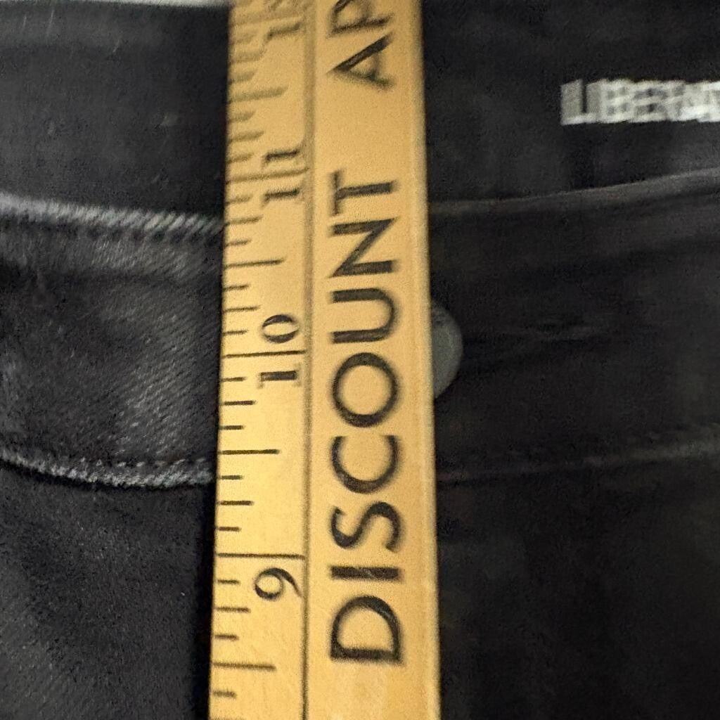 Volcom Liberator High Rise Jeans Womens Size 31 Black Denim Skinny Stretch