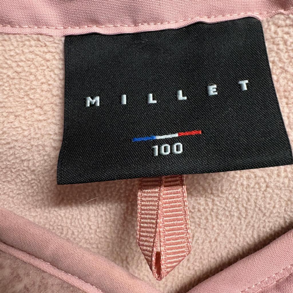 Millet Fleece Vest Womens 100 Pink Sherpa Pile Full Snap Outdoor Gilet