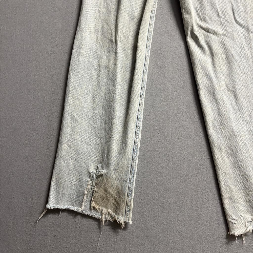 PacSun 90s Boyfriend Jeans Womens Size 22 Light Wash Raw Hem 100% Cotton