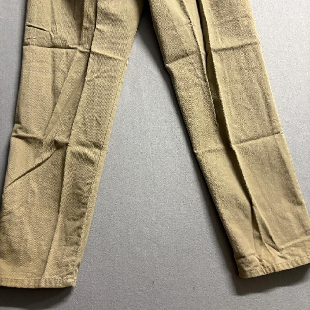 East Coast LAW Original Product Jeans Womens 38x32 Khaki Tan Denim Straight Leg
