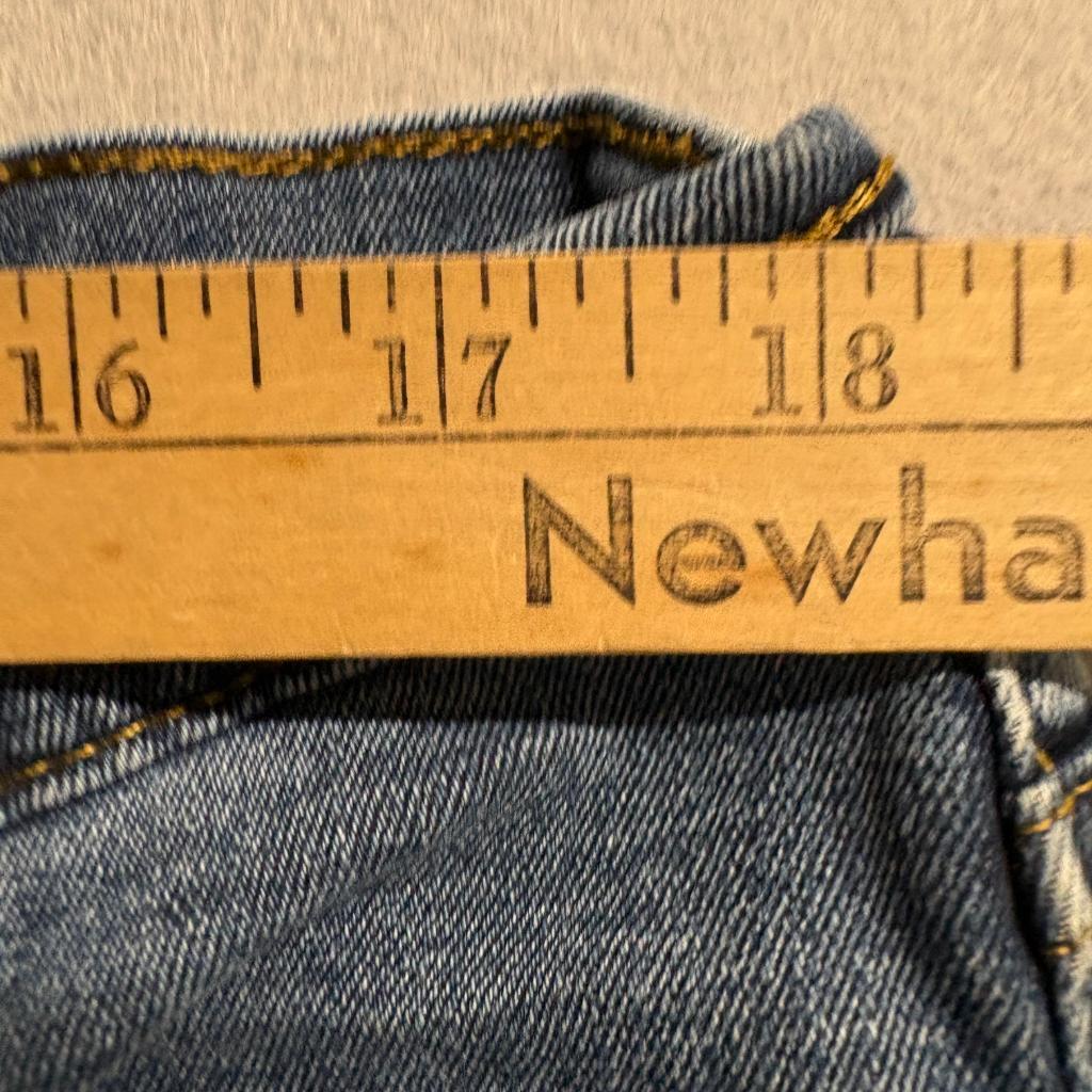 Member's Mark Jeans Mens 38x30 Blue Straight Fit Premium Stretch Denim TORN