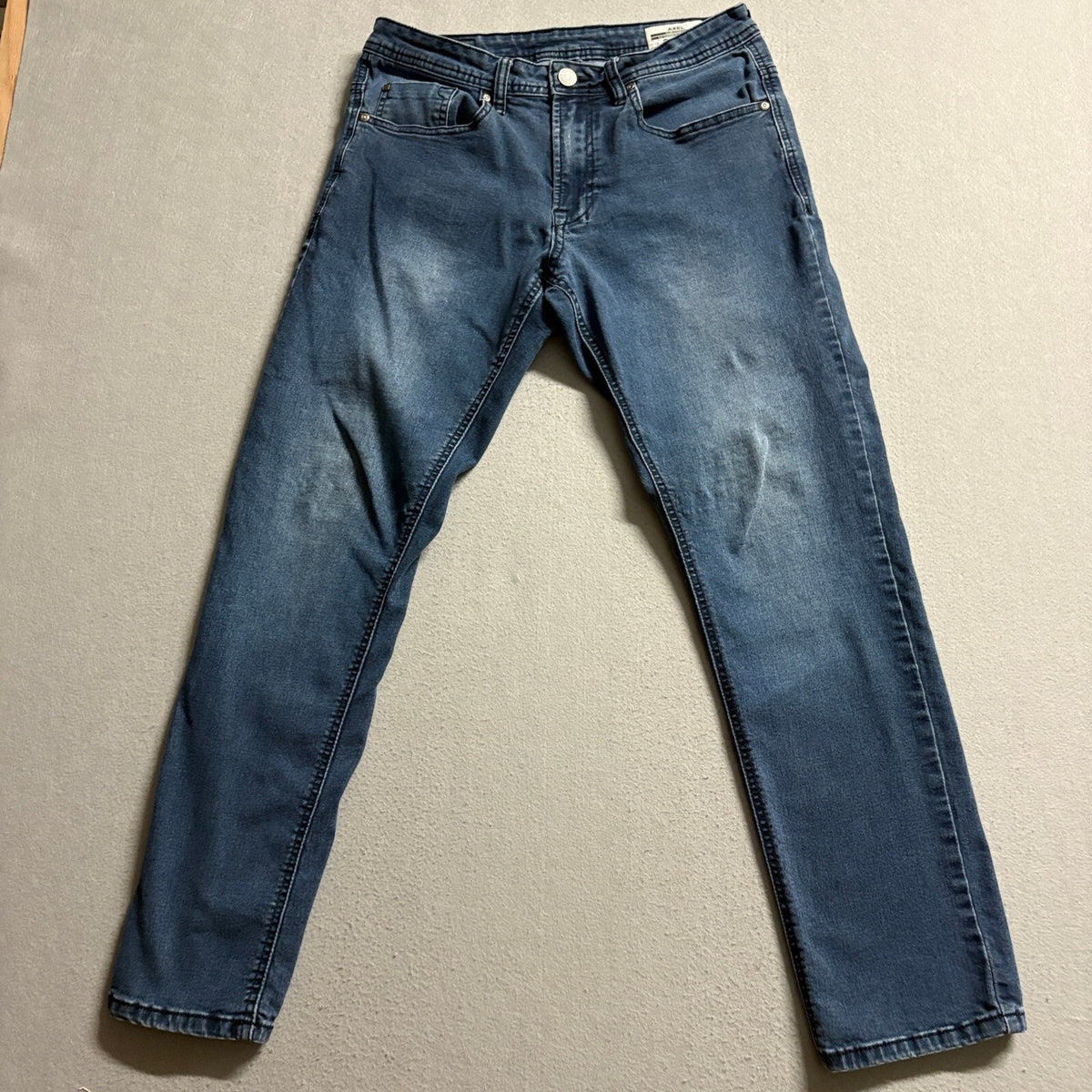 Buffalo David Bitton Axel Mens Jeans Size 32x30 Slim Stretch Blue Denim