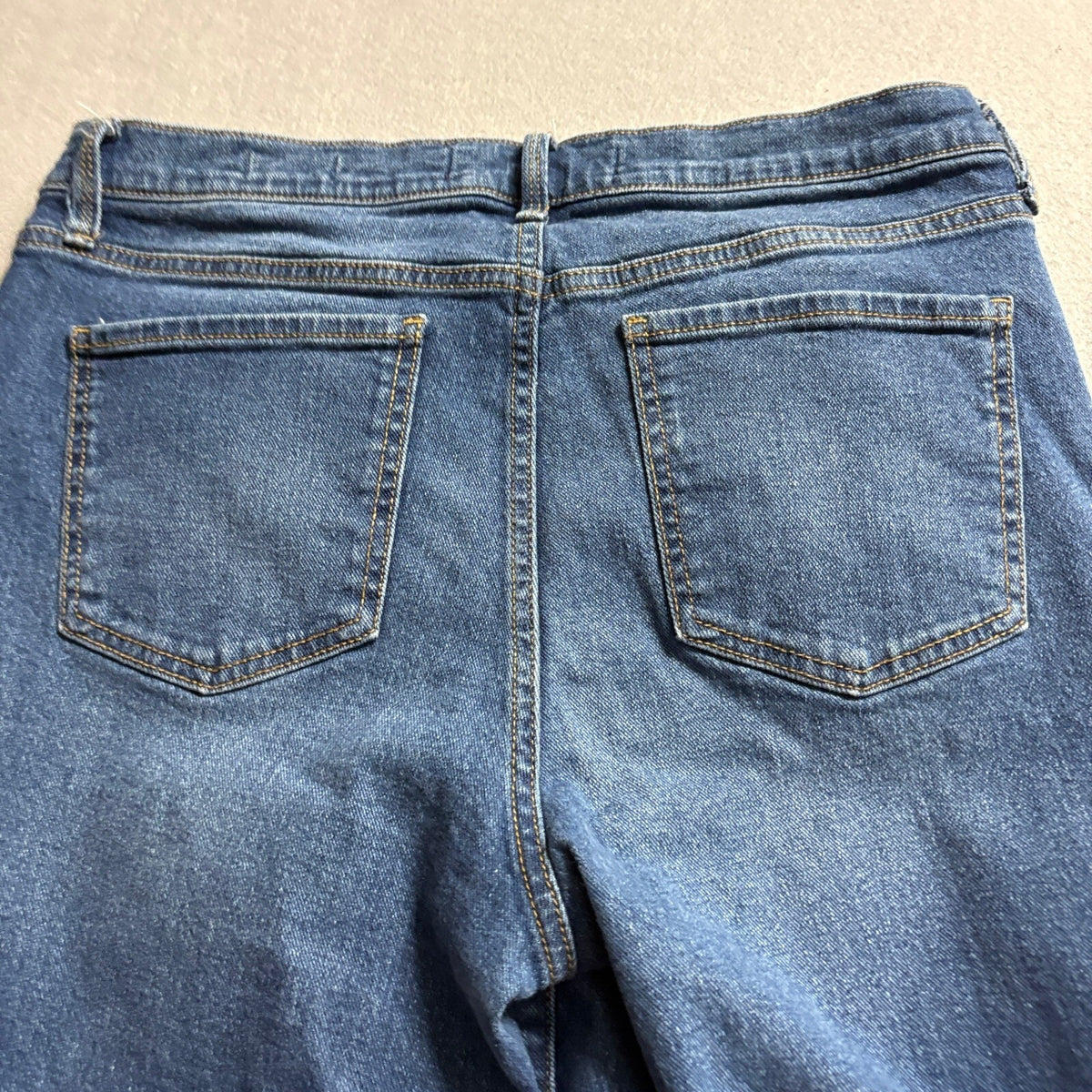 Gloria Vanderbilt Boyfriend Jeans Womens 8 Blue Denim Stretch Cuffed