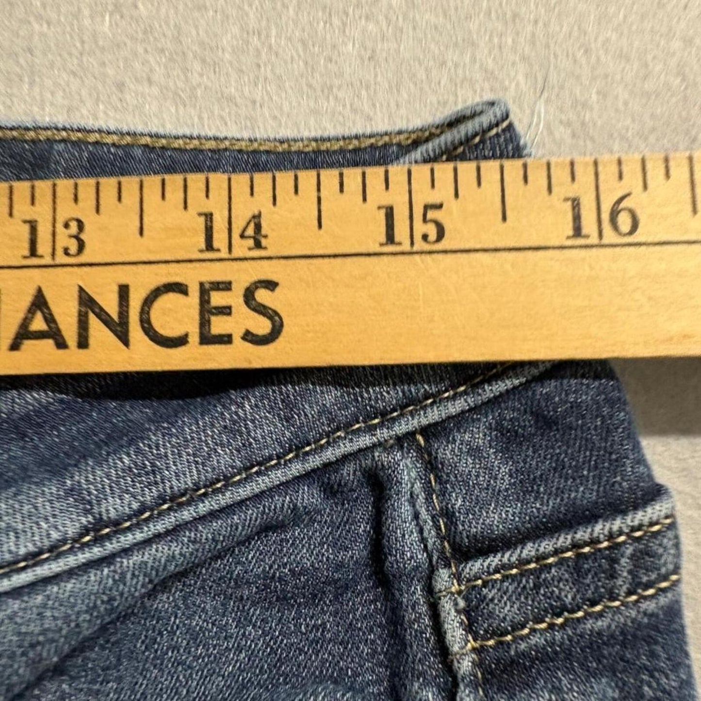Calvin Klein Jeans Womens W30 L30 Straight Leg Blue Denim Stretch Pants